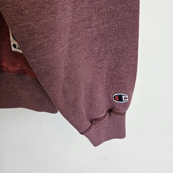 Vintage Champion Authentic Sweatshirt Mens L Crewneck Red Maroon 90's - Picture 3 of 8